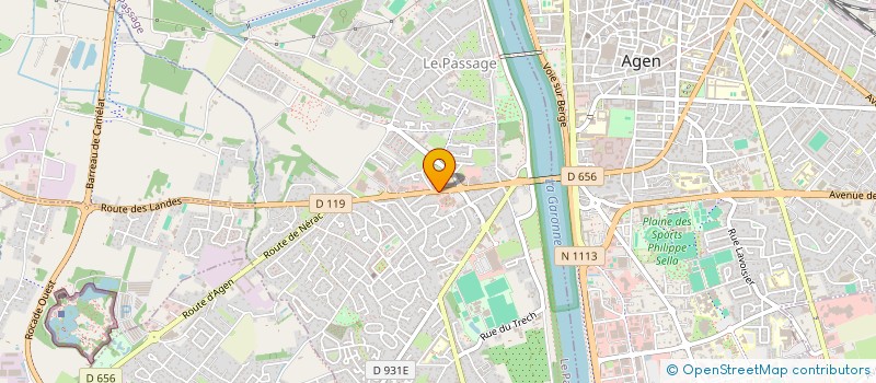 localisation de l'entreprise DECO PROD  LE PASSAGE