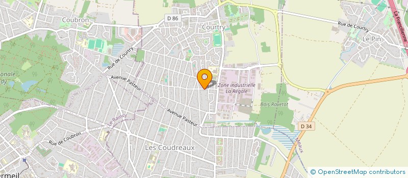 localisation de l'entreprise DECO PROJET AMBIANCE SERRIS  COURTRY