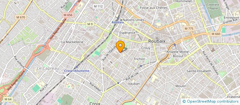localisation de l'entreprise DECO PS à ROUBAIX