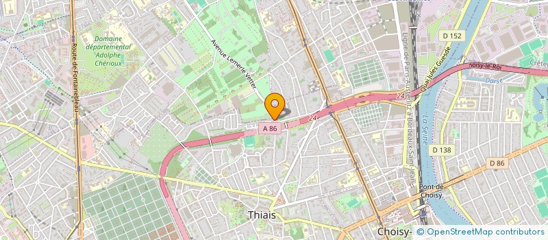 localisation de l'entreprise DECO RAMA  THIAIS