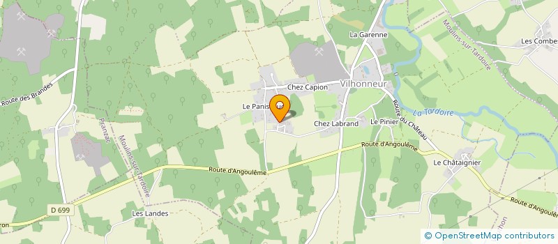 localisation de l'entreprise DECO RENO CONCEPT à MOULINS-SUR-TARDOIRE