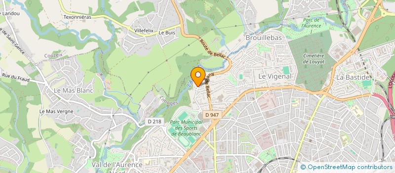 localisation de l'entreprise DECO RENOV à LIMOGES