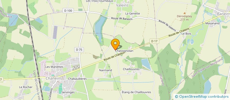 localisation de l'entreprise DECO RENOV à CHANEINS