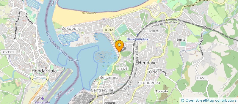 localisation de l'entreprise DECO RENOV SNC à HENDAYE