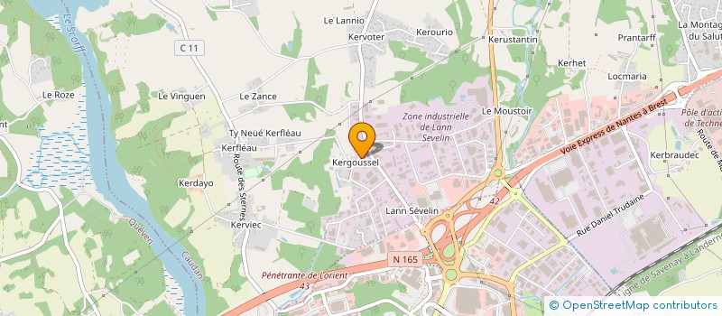 localisation de l'entreprise DECO'REV à CAUDAN