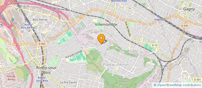localisation de l'entreprise DECO S.N.I à ROSNY-SOUS-BOIS