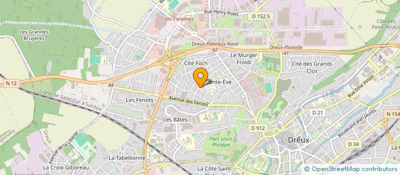 localisation de l'entreprise DECO SALONS  DREUX