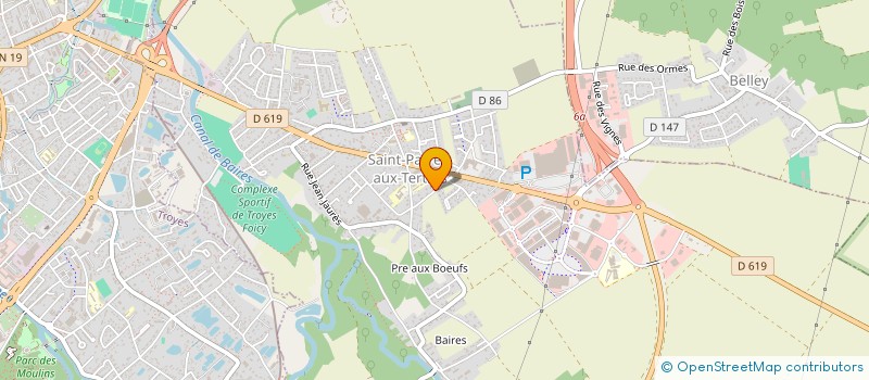 localisation de l'entreprise DECO SERVICE à SAINT-PARRES-AUX-TERTRES
