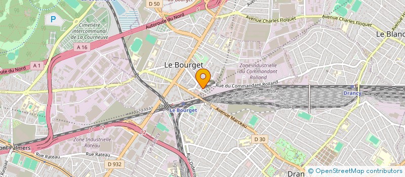 localisation de l'entreprise DECO SERVICES à LE BOURGET