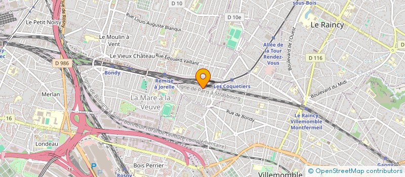 localisation de l'entreprise DECO SLY à BAGNOLET