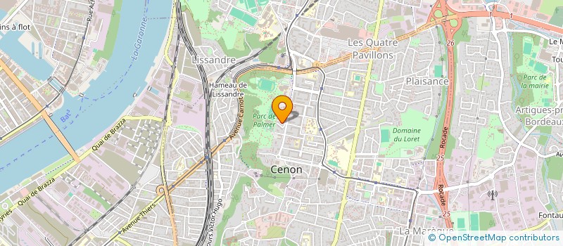 localisation de l'entreprise DECO STAFF  CENON