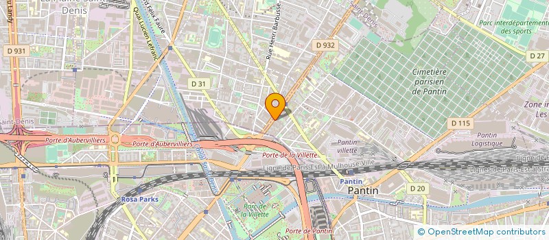 localisation de l'entreprise DECO STAR  PANTIN