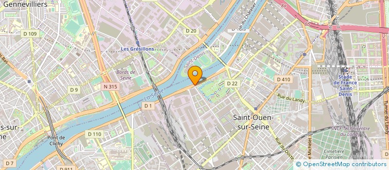 localisation de l'entreprise DECO STARS BAT à SAINT-OUEN-SUR-SEINE