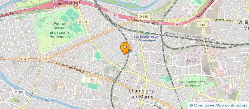 localisation de l'entreprise DECO SUD PARQUET à CHAMPIGNY-SUR-MARNE