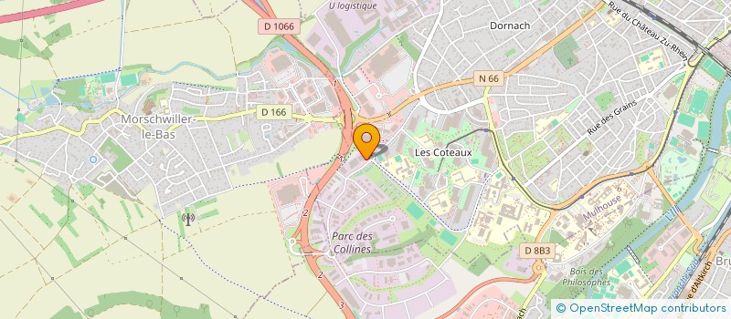 localisation de l'entreprise DECO T.L. à MULHOUSE