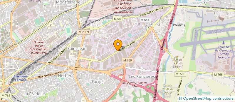 localisation de l'entreprise DECO TECH  CLERMONT-FERRAND