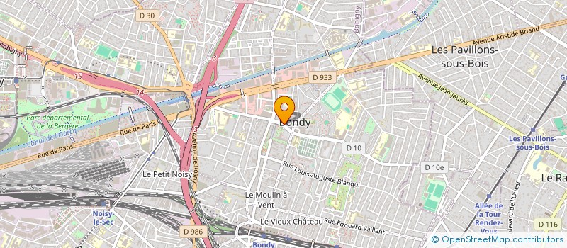 localisation de l'entreprise DECO TRAVAUX N  BONDY