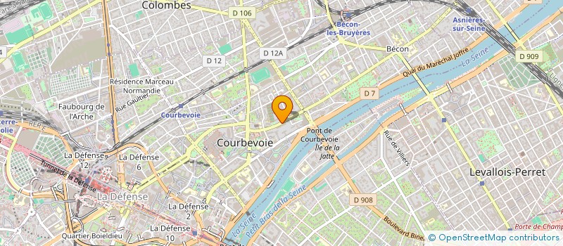 localisation de l'entreprise DECO VERRE à COURBEVOIE