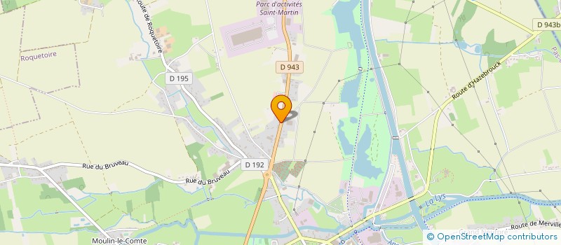 localisation de l'entreprise DECO WALL DISTRIBUTION  AIRE-SUR-LA-LYS