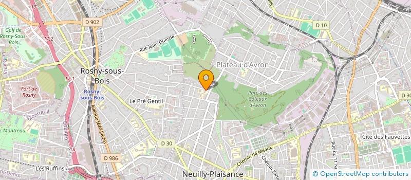 localisation de l'entreprise DECO . Z à NEUILLY-PLAISANCE