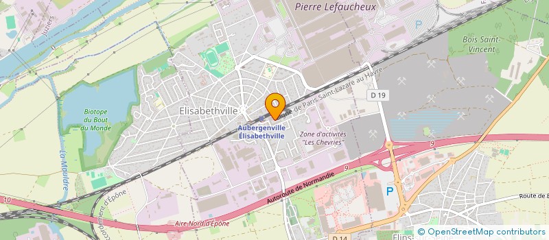 localisation de l'entreprise DECO78  AUBERGENVILLE