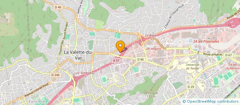 localisation de l'entreprise DECOBAT à LA VALETTE-DU-VAR