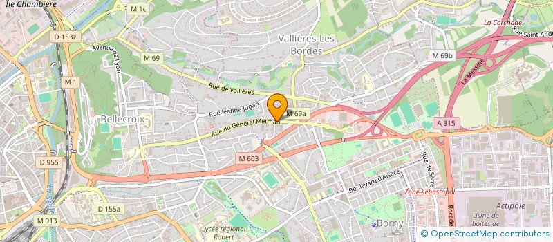 localisation de l'entreprise DECOBAT  METZ