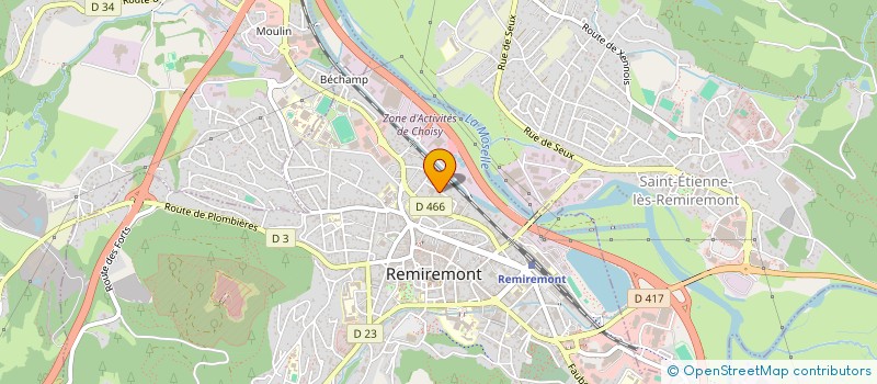 localisation de l'entreprise DECOBAT  REMIREMONT