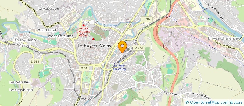 localisation de l'entreprise DECOBAT FACADES à LE PUY-EN-VELAY