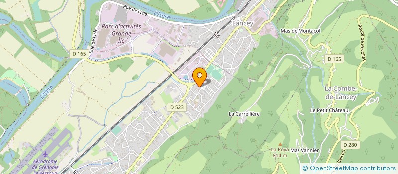 localisation de l'entreprise DECOBAT ISERE à LE VERSOUD
