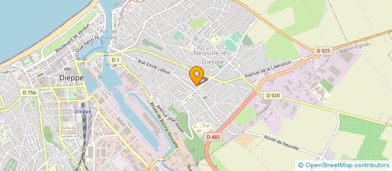 localisation de l'entreprise DECOBAT76 à DIEPPE