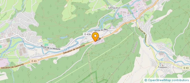 localisation de l'entreprise DECOBOIS à SAULXURES-SUR-MOSELOTTE