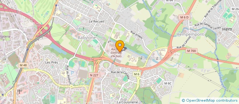 localisation de l'entreprise DECOBROSS à VILLENEUVE-D'ASCQ