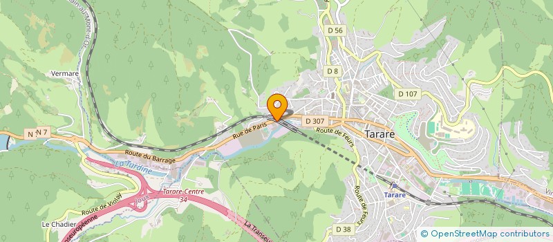 localisation de l'entreprise DECOCARREAU  TARARE