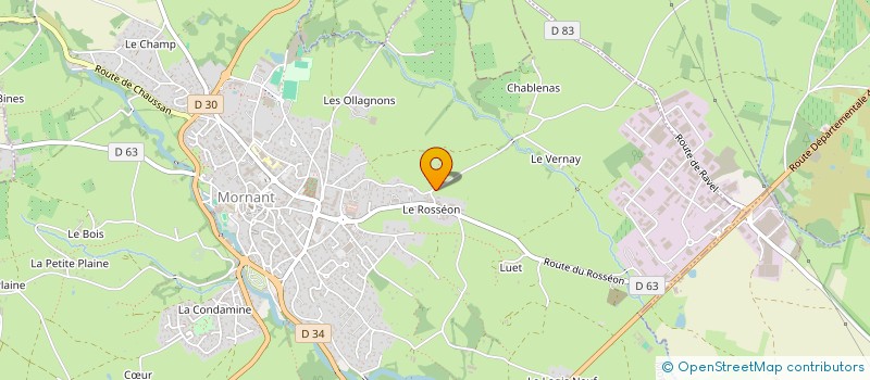 localisation de l'entreprise DECOCHARME SARL à MORNANT