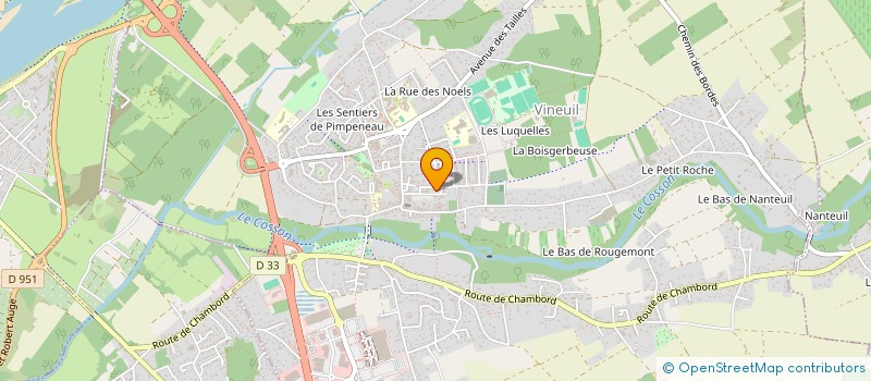 localisation de l'entreprise DECOECORENOV  VINEUIL