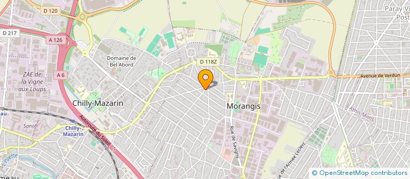 localisation de l'entreprise DECOENERGIE à MORANGIS