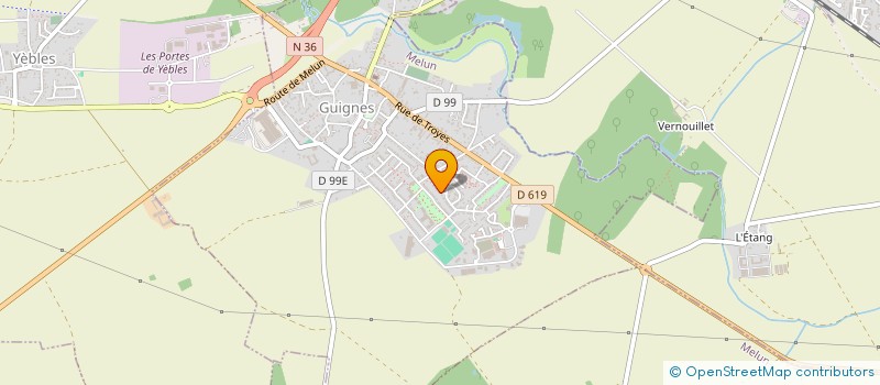 localisation de l'entreprise DECOFLAM  OZOUER-LE-VOULGIS