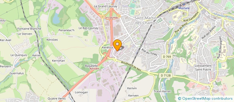 localisation de l'entreprise DECOFLAM à SAINT-MARTIN-DES-CHAMPS