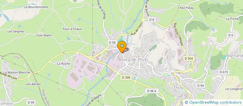 localisation de l'entreprise DECOGEMA  THIZY-LES-BOURGS