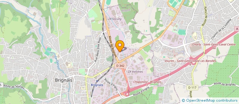 localisation de l'entreprise DECOGRANITE à BRIGNAIS