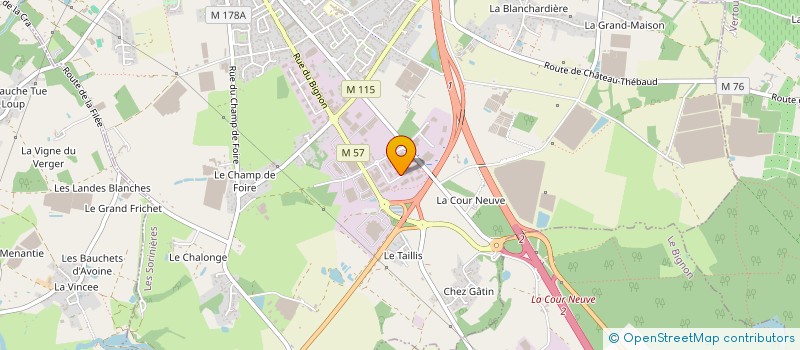 localisation de l'entreprise DECOGRAPHIC  LES SORINIERES