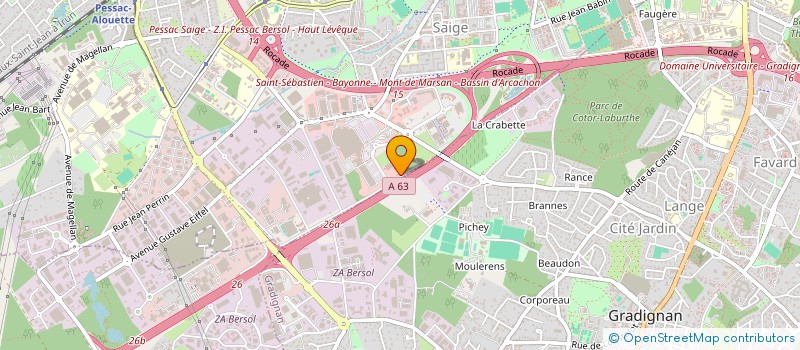 localisation de l'entreprise DECOJARDIN à PESSAC