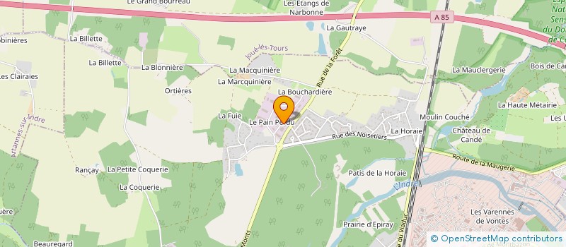localisation de l'entreprise DECOLLETAGE DE PRECISION DU CENTRE OUEST à MONTS