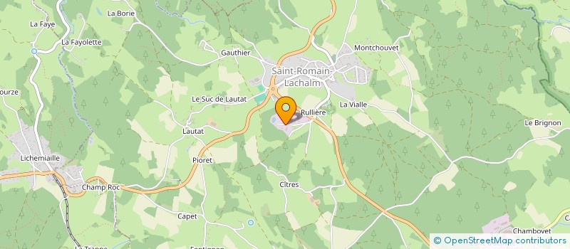 localisation de l'entreprise DECOLLETAGE DE SAINT ROMAIN à SAINT-ROMAIN-LACHALM