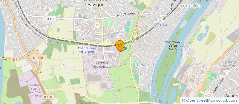 localisation de l'entreprise DECOLLETAGE ET MECANIQUE PIERRE GRILLON à CHANTELOUP-LES-VIGNES