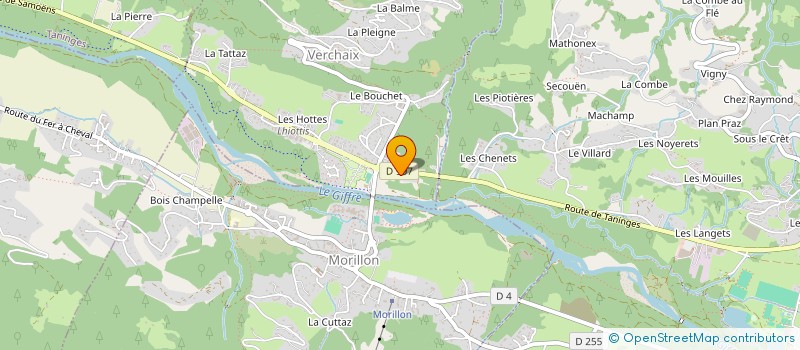localisation de l'entreprise DECOLLETAGE JENATTON à TANINGES