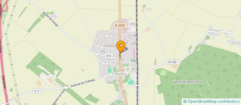 localisation de l'entreprise DECOLOUE à CHEVILLY