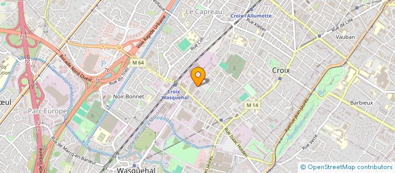 localisation de l'entreprise DECOLUX à CROIX