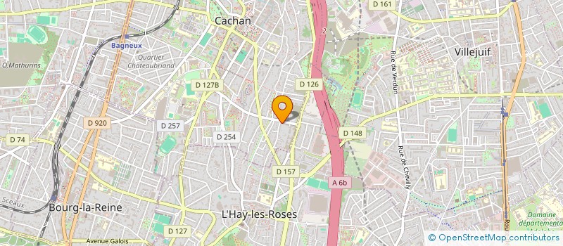 localisation de l'entreprise DECOLUX à CACHAN